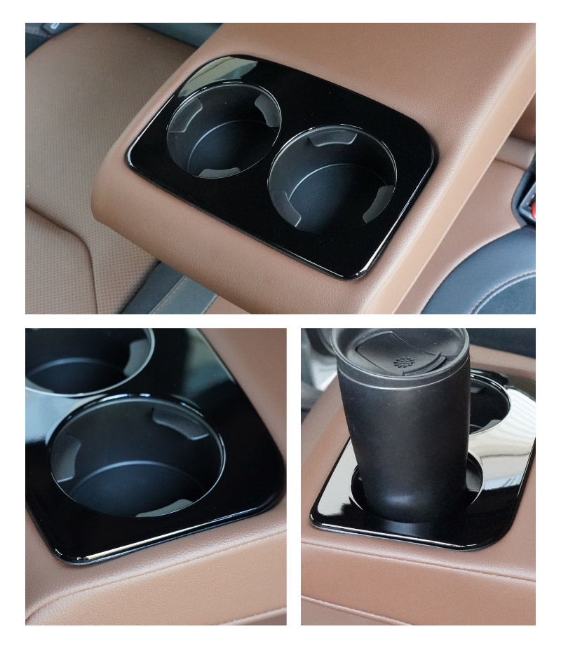 【アウトレット品】新型フォレスター SL系 SK系 セカンドシート ドリンクホルダーパネル 1P ピアノブラック｜SUBARU スバル FORESTER 専用 パーツ ドレスアップ アクセサリー オプション インテリア パネル 内装 カー用品 社外