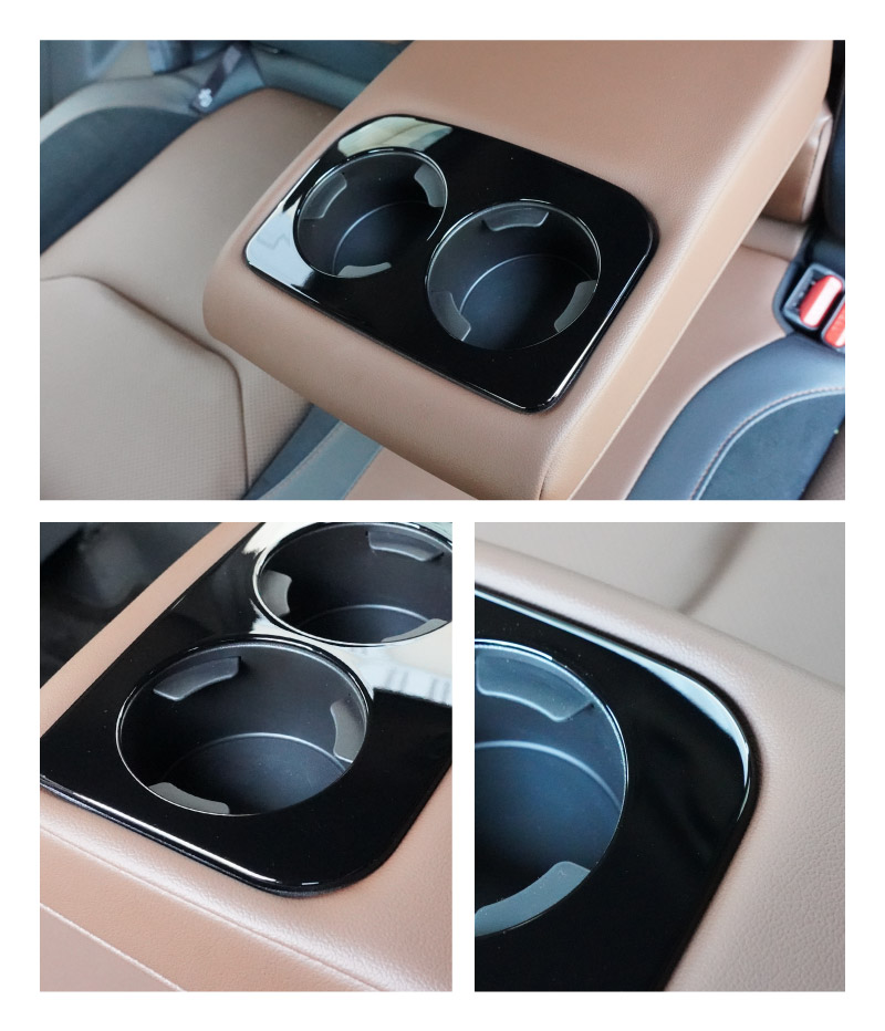 【アウトレット品】新型フォレスター SL系 SK系 セカンドシート ドリンクホルダーパネル 1P ピアノブラック｜SUBARU スバル FORESTER 専用 パーツ ドレスアップ アクセサリー オプション インテリア パネル 内装 カー用品 社外
