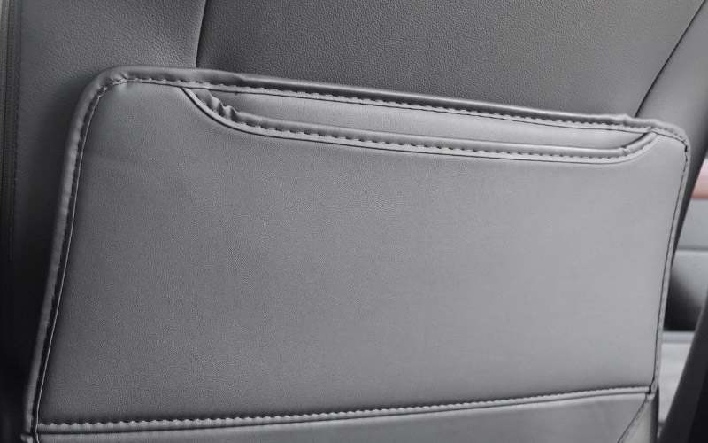 新型フォレスター SL系 SK系 レヴォーグ VN系 共通 シートバックキックマット 運転席 助手席 2P ブラック｜SUBARU スバル FORESTER LEVORG 専用 パーツ アクセサリー 内装 社外 保護 シート カバー マット キックガード 傷防止 汚れ防止 便利グッズ アイテム【予約販売/5月20日頃入荷予定】