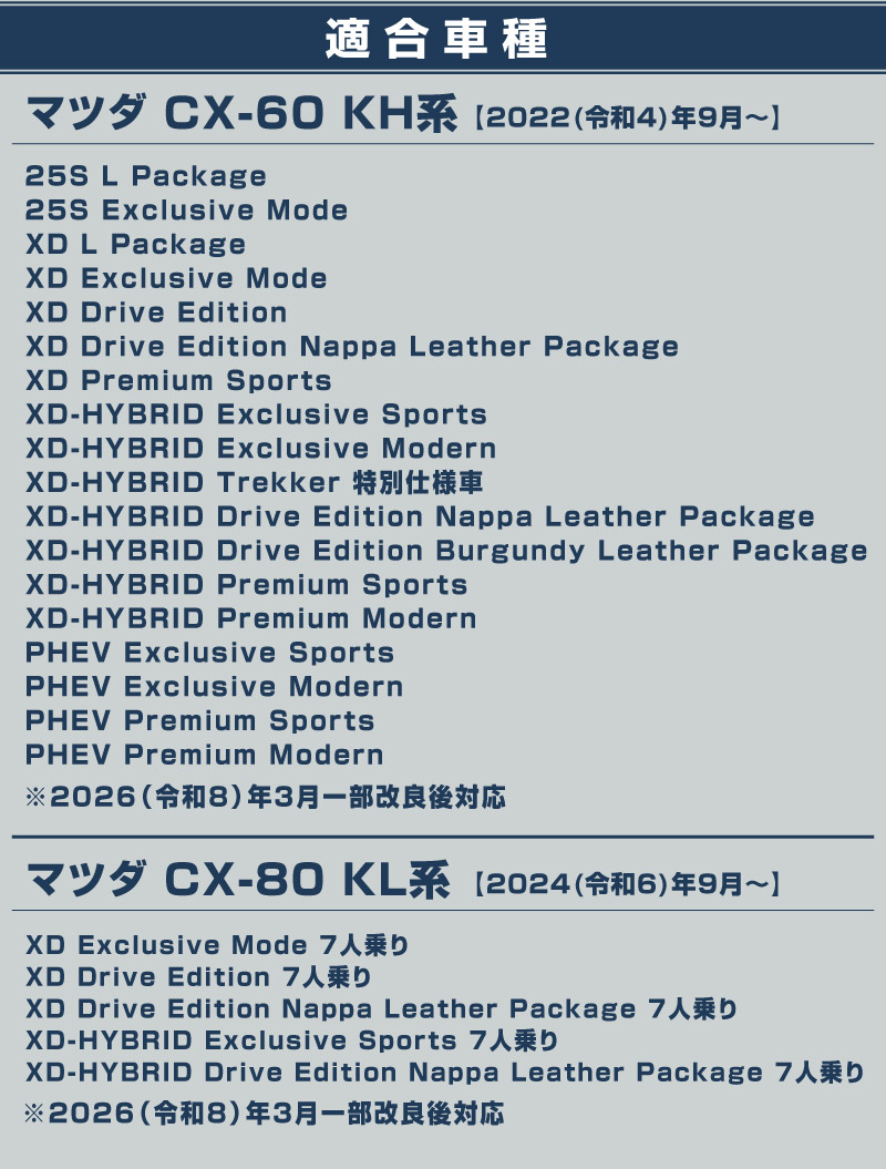 CX-60 KH系 CX-80 7人乗り KL系 セカンドシート リアドリンクホルダー