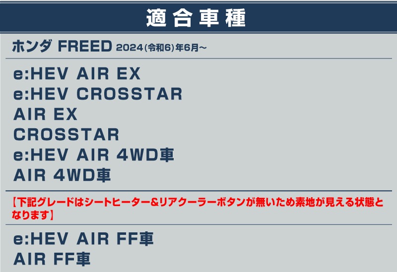 【アウトレット品】新型フリード GT系 エアー クロスター シフトベースパネル ＆ フロント中央エアコン吹き出しパネル 2P ピアノブラック｜ホンダ HONDA FREED AIR CROSSTAR 専用 インテリア パネル 保護 カスタム パーツ ドレスアップ アクセサリー 社外品