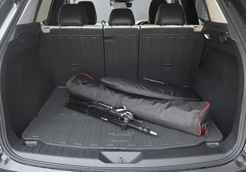 新型CX-5 KM系 ラゲッジマット カーゴトレイマット 4P ラバータイプ ブラック セカンドシート背面まで保護 CX5 2026年 フルモデルチェンジ 専用｜MAZDA CX5 2026FMC KMYSDP 専用 防水 立体 3Dマット 社外 フロアマット トランクマット ラゲージトレイ【予約販売/9月10日頃入荷予定】