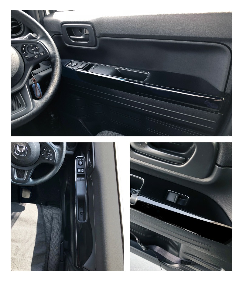 【アウトレット品】N-VAN ウィンドウスイッチベースパネル ピアノブラック 2P｜ホンダ HONDA エヌバン 内装専用 パーツ カスタム 専用 パーツ ドレスアップ アクセサリー 社外品 オプション エアロ