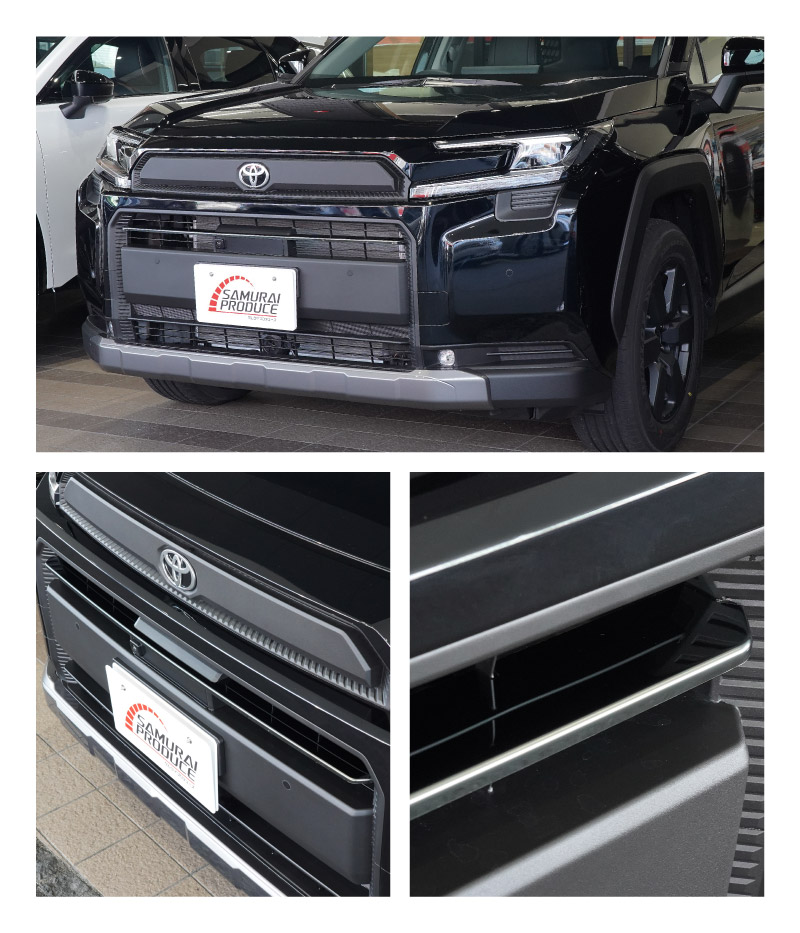 新型RAV4 60系 Adventure 専用 フロントグリルガーニッシュ 1P 選べる2カラー 鏡面仕上げ ブラック鏡面仕上げ｜トヨタ TOYOTA ラブフォー AXAN64 アドベンチャー 専用 カスタム パーツ フロントグリル フロントバンパー ヘッドランプ フェンダーガーニッシュ オプション 外装 社外【予約販売/6月10日頃入荷予定】