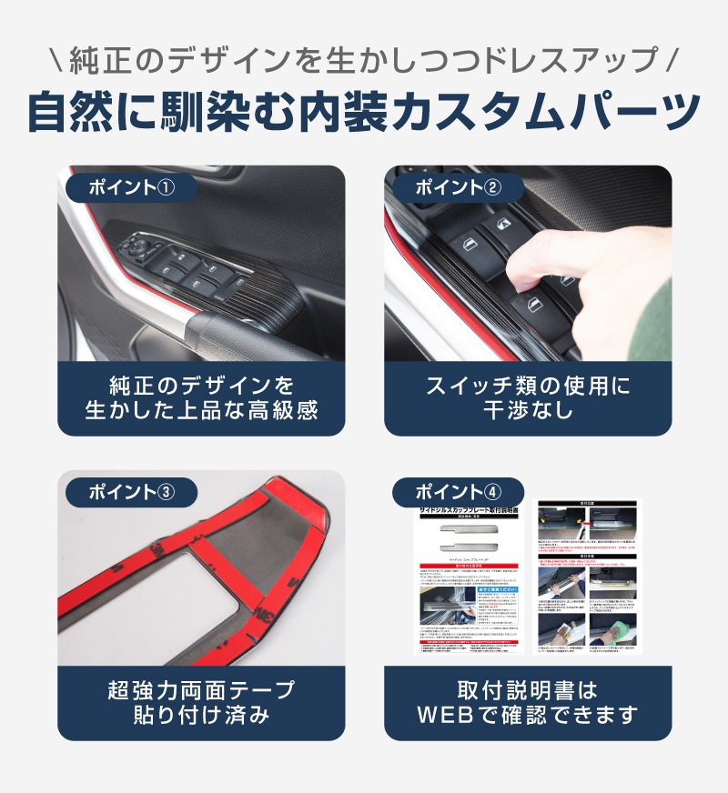 ��2/23�� 10%off�ۥ饤�� ���å��� ��å��� ������ɥ������å��١����ѥͥ� 4P ���٤�2���顼 ���ƥ󥷥�С� ��ͭ��֥�å��إ��饤��åȥ西 TOYOTA RAIZE �����ϥ� DAIHATSU ROCKY ���Х� SUBARU REX ���� A200A A210A �������� �ɥ쥹���å� ���������꡼ �ҳ��� �ѡ���