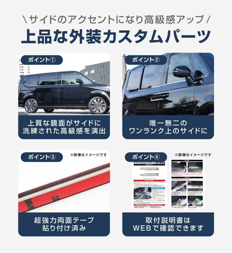 �������ƥåץ若�� ������(AIR)/���ѡ���(SPADA) RP�� ������ɥ��ȥ�६���˥å��� 10P ���̻ž夲 2025ǯ�ޥ��ʡ������󥸸��б��åۥ�� HONDA STEPWGN ���� RP6/RP7/RP8 e:HEV SPADA AIR ���� ���� ������ �������� �ѡ��� �ɥ쥹���å� ���������꡼ �ҳ��� ������