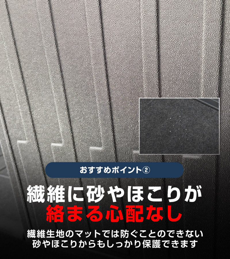 CX-80 KL系 ラゲッジマット 3列目シート専用 ラバータイプ 2P ブラック 2026年MC後 対応 ｜マツダ MAZDA 新型 CX80 専用 内装 カスタム パーツ ドレスアップ アクセサリー オプション 内装 カー用品 社外 トランク ラゲージ 荷室 フロアマット 防水 保護 傷防止 キズ隠し