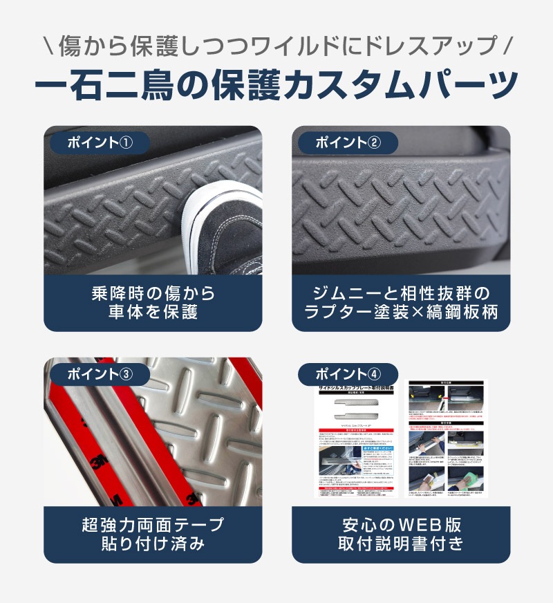 JB64W JB74Wジムニー　ドアミラーカバー　ラプターライナー塗装 ab074-31-raptor_12.jpg