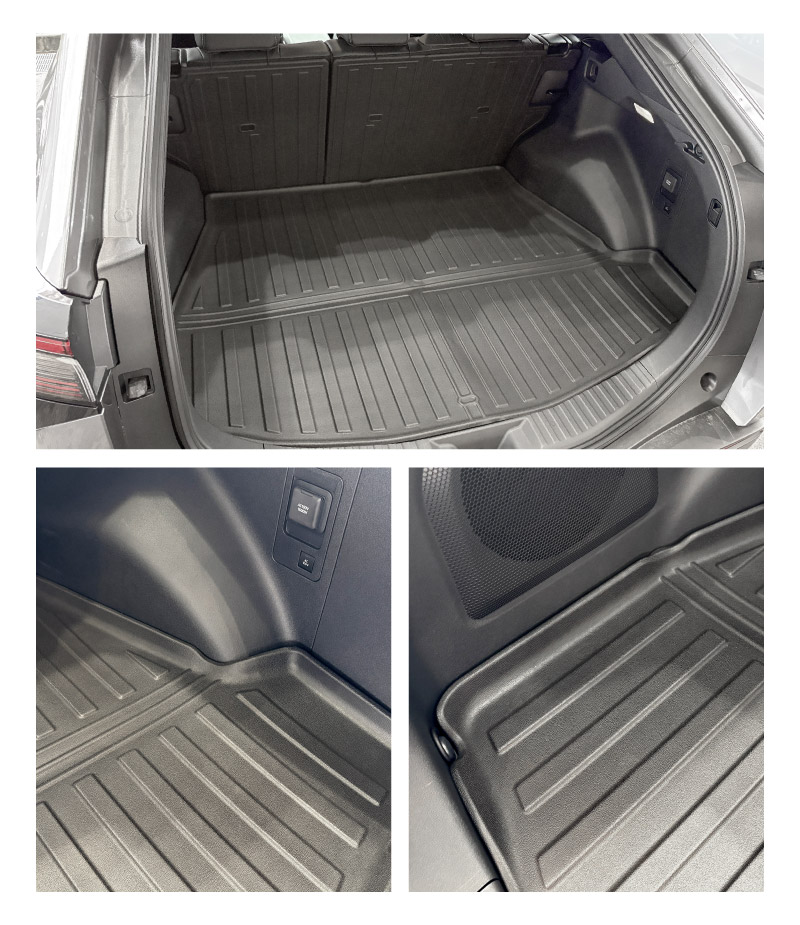 新型bZ4X 10系 ラゲッジマット 4P ラバータイプ ブラック トヨタ bZ4X スバル ソルテラ 共通｜TOYOTA bZ4X bZ4X SUBARU SOLTERRA 専用 防水 立体 3Dマット 社外 背面カバー フロアマット トランクマット ラゲージトレイ 内装 保護 アクセサリー オプション 社外【予約販売/8月30日頃入荷予定】