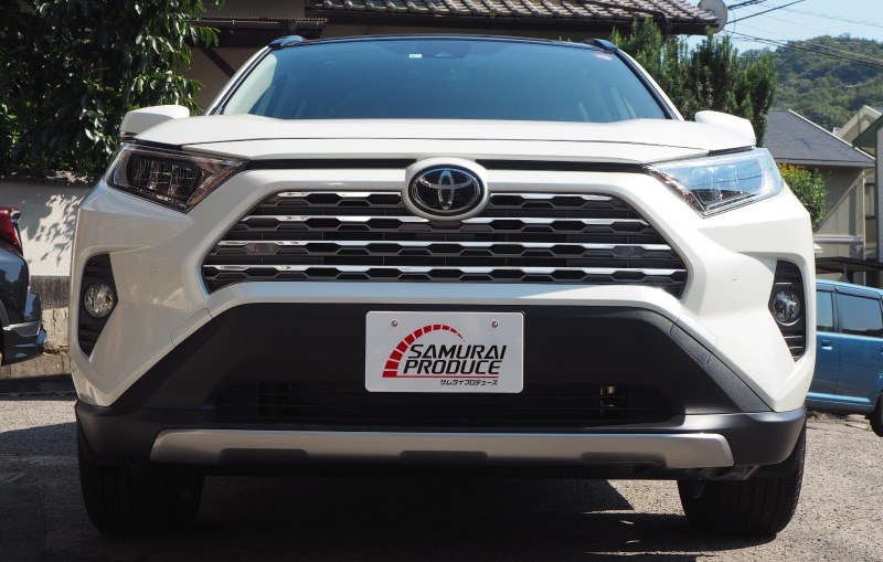 RAV4 50系 フロントグリルガーニッシュ 鏡面仕上げ 7P パノラミックビューモニター搭載・非搭載車対応｜トヨタ TOYOTA ラブ４ 50系 MXAA54 AXAH54 G 