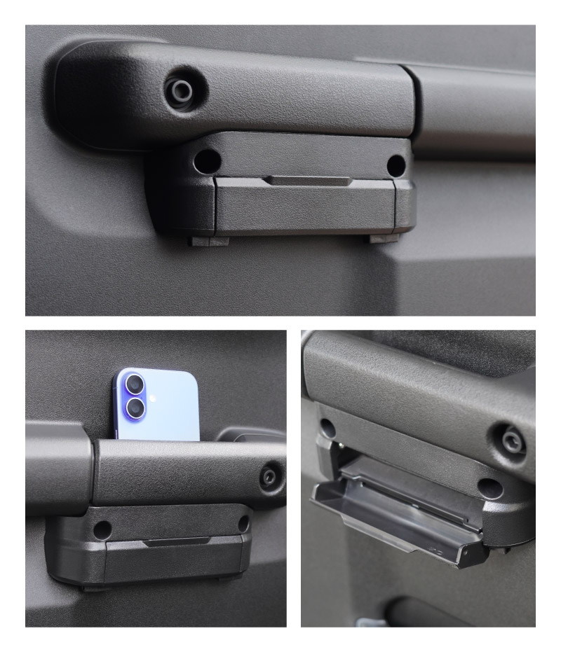 新型ジムニー JB64W 新型ジムニーシエラ JB74W ジムニーノマド JC74W フロントインナードアポケットトレイ 2P ブラック ｜スズキ SUZUKI JIMNY JB64 JIMNY SIERRA JB74 1型 2型 3型 4型 5型 JIMNY NOMADE JC74 1型 専用 ドアハンドル ドアポケット 収納 小物入れ スマホ収納 取り付け簡単 ネジ止め式 深底ポケット 車内整理 便利グッズ 便利パーツ アクセサリー オプション 社外