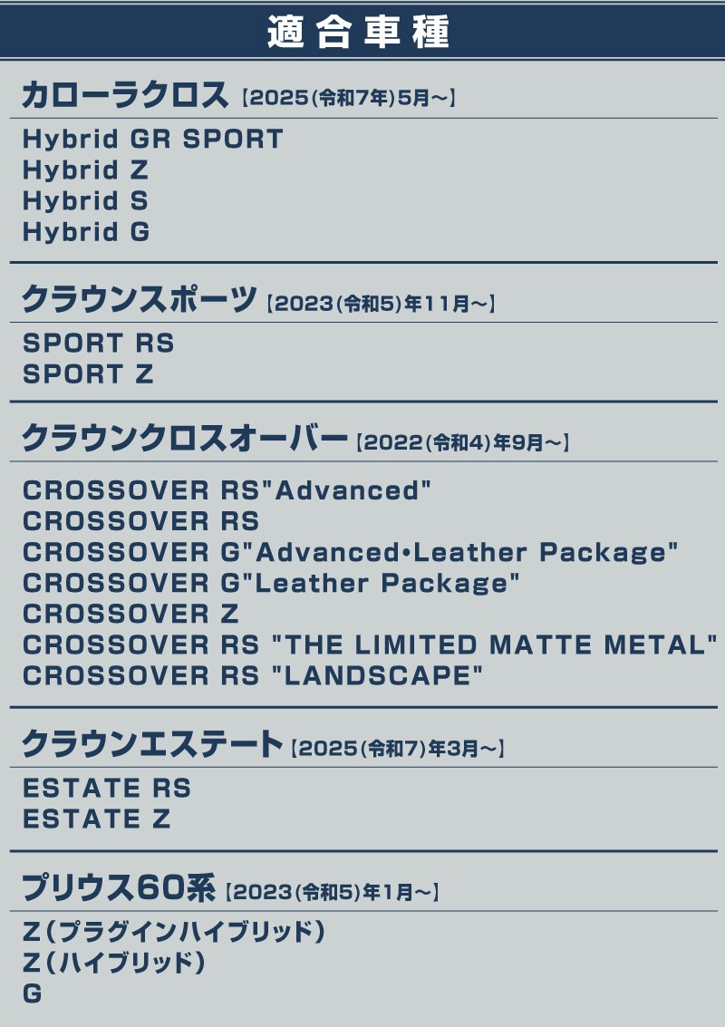 新型カローラクロス クラウンスポーツ クラウンクロスオーバー クラウンエステート プリウス 60系 共通 サイドミラーガーニッシュ 2P 鏡面仕上げ ｜トヨタ TOYOTA COROLLA CROSS 2025年マイナーチェンジ後 CROWN SPORT CROSSOVER ESTATE PRIUS 60 カスタム パーツ サイド ミラー ドレスアップ アクセサリー オプション ドアミラー 外装 カー用品 社外