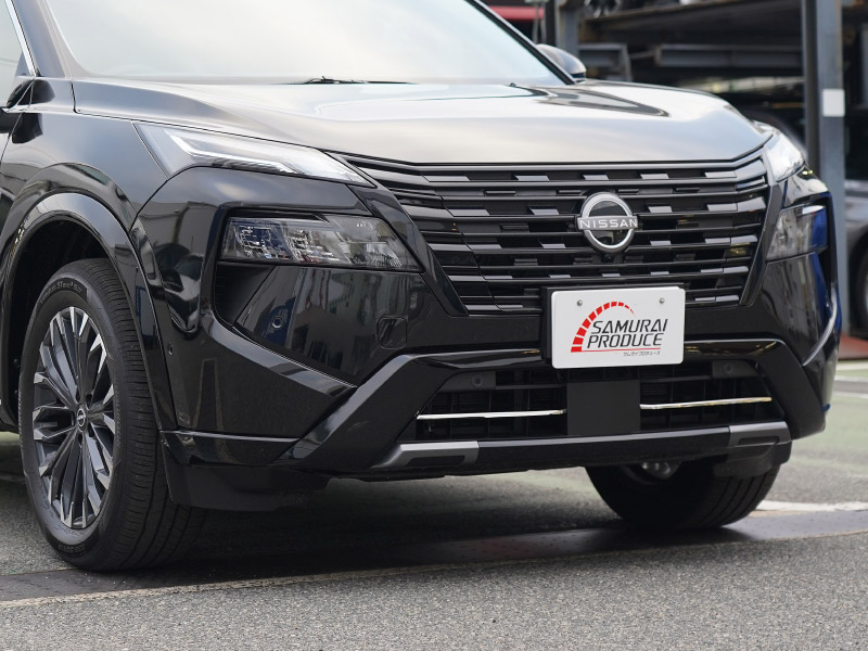 新型エクストレイル T33 ロアグリルガーニッシュ 2P 鏡面仕上げ 2025年マイナーチェンジ後専用｜日産 NISSAN X-TRAIL 2025 専用 カスタム パーツ ドレスアップ アクセサリー オプション フロント バンパー グリル 外装 カー用品 社外【予約販売/5月30日頃入荷予定】