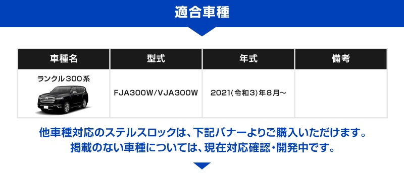 【ランクル300 専用】車両盗難予防装置 ステルスロック 見えない予防装置で愛車を完全防御！ ランドクルーザー 300系 STEALTHLOCK 盗難対策 盗難防止方法 カーセキュリティ トヨタ TOYOTA LAND CRUISER 300