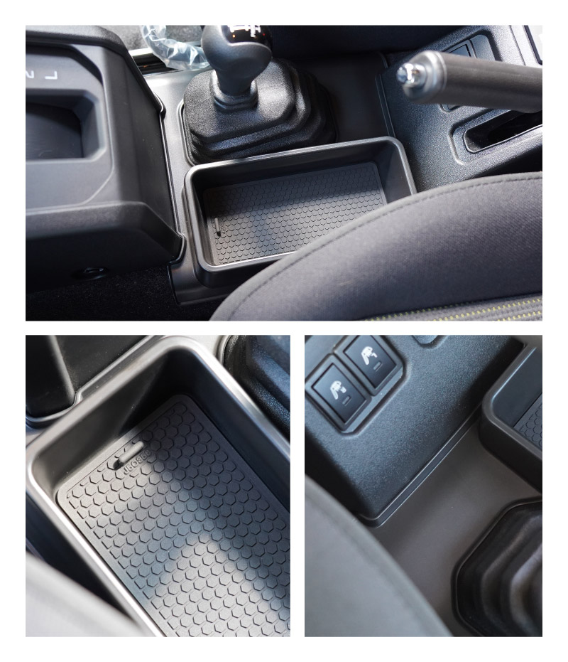 新型ジムニー JB64W 新型ジムニーシエラ JB74W ジムニーノマド JC74W AT車専用 センター収納トレイ 1P ブラック 滑り止めマット付き トランスファーレバー周り 収納 ｜スズキ SUZUKI JIMNY JB64 JIMNY SIERRA JB74 1型 2型 3型 4型 5型 JIMNY NOMADE JC74 1型 専用 パーツ 小物入れ コンソール トレイ 内装 便利グッズ アクセサリー 保護 傷防止 車内 社外