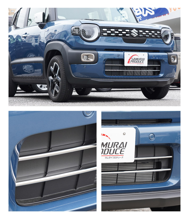 新型クロスビー MND1S ロアグリルガーニッシュ 3P 鏡面仕上げ｜スズキ SUZUKI XBEE 2025年～ 専用 外装 カスタム パーツ フロントグリル バンパー ヘッドランプ フェンダー ガーニッシュ アクセサリー オプション ドレスアップ 社外【予約販売/6月20日頃入荷予定】