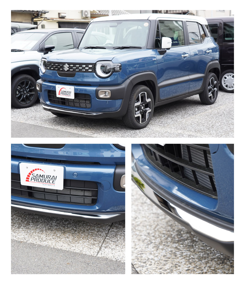 新型クロスビー MND1S フロントリップガーニッシュ 1P 鏡面仕上げ｜スズキ SUZUKI XBEE 2025年～ 専用 外装 カスタム パーツ フロントグリル バンパー ヘッドランプ フェンダー ガーニッシュ アクセサリー オプション ドレスアップ 社外【予約販売/6月20日頃入荷予定】