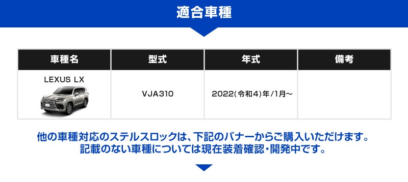 【レクサス LX 専用】車両盗難予防装置 ステルスロック 見えない予防装置で愛車を完全防御！ STEALTHLOCK 盗難対策 盗難防止方法 カーセキュリティ トヨタ TOYOTA LEXUS LX600