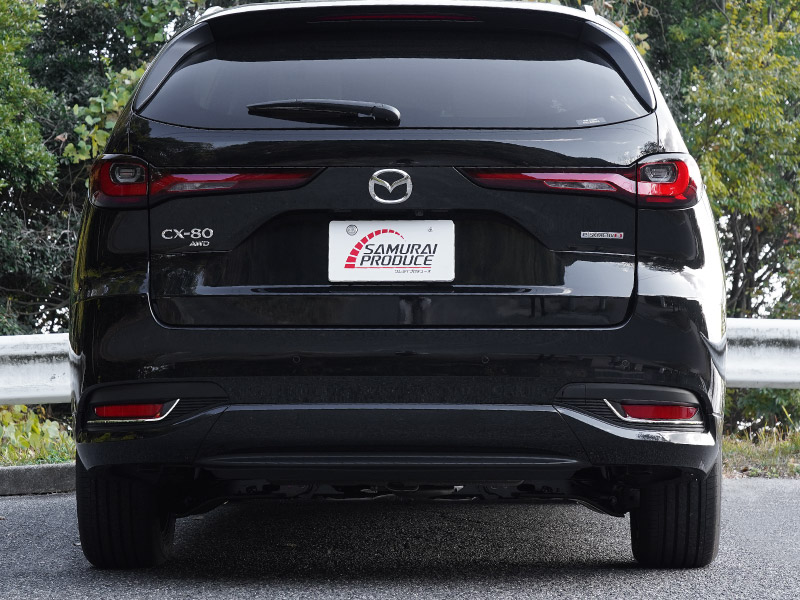 CX-80 KL系 リアリフレクターガーニッシュ 2P 鏡面仕上げ  2026年MC後 対応 ｜マツダ MAZDA 新型 CX80 専用 外装 カスタム パーツ ドレスアップ アクセサリー オプション エアロ 外装 バックドア リア 保護 カー用品 社外【予約販売/7月30日頃入荷予定】