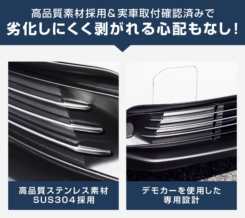 新型ヤリスクロス ロアグリルガーニッシュ 鏡面仕上げ 3P｜トヨタ TOYOTA YARIS CROSS 専用 外装 フロント グリル カスタム パーツ ドレスアップ アクセサリー 社外品 オプション エアロ