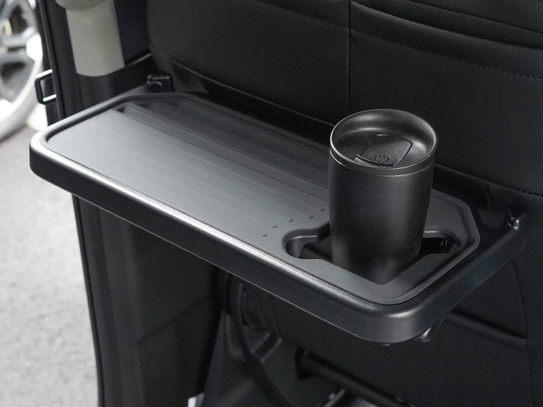新型クロスビー MND1S HYBRID MZ 専用 パーソナルテーブルマット 2枚セット 防水 ブラック｜SUZUKI スズキ SPACIA XBEE 2025年～ 専用 内装 保護 パーツ アクセサリー オプション インテリア シートバック マット テーブル 社外