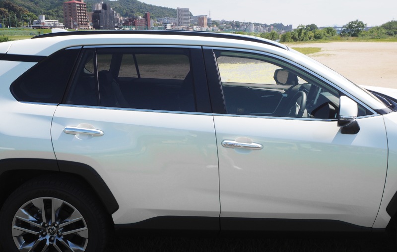 RAV4 50系 RAV4 PHV ウィンドウトリム 鏡面仕上げ 6P｜トヨタ TOYOTA ラブ４ MXAA54 AXAH54 AXAH52 MXAA52 50系 カスタム カスタム 専用 パーツ ドレスアップ アクセサリー 社外品 専用 パーツ ウェザーモール オプション エアロ