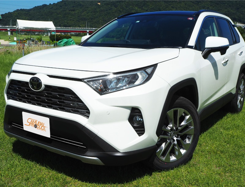【アウトレット品】RAV4 50系 ロアグリルガーニッシュ 鏡面仕上げ 2P｜トヨタ TOYOTA ラブ4 専用 外装 フロント カスタム パーツ ドレスアップ オプション アクセサリー 社外品 エアロ