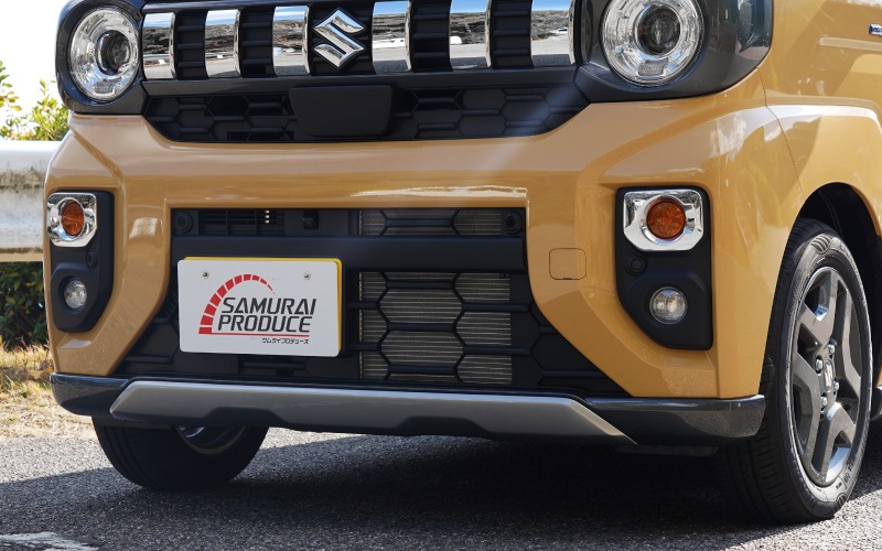 【アウトレット品】新型スペーシアギア MK54S MK94S フレアワゴンタフスタイル MM54S MM94S ポジションランプガーニッシュ 2P メッキ仕上げ｜SUZUKI スズキ SPACIA GEAR マツダ MAZDA FLAIR WAGON TOUGH STYLE 専用 フロント カスタム パーツ ドレスアップ アクセサリー オプション カー用品 社外 カバー