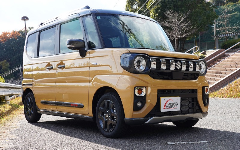 【アウトレット品】新型スペーシアギア MK54S MK94S フレアワゴンタフスタイル MM54S MM94S ポジションランプガーニッシュ 2P メッキ仕上げ｜SUZUKI スズキ SPACIA GEAR マツダ MAZDA FLAIR WAGON TOUGH STYLE 専用 フロント カスタム パーツ ドレスアップ アクセサリー オプション カー用品 社外 カバー