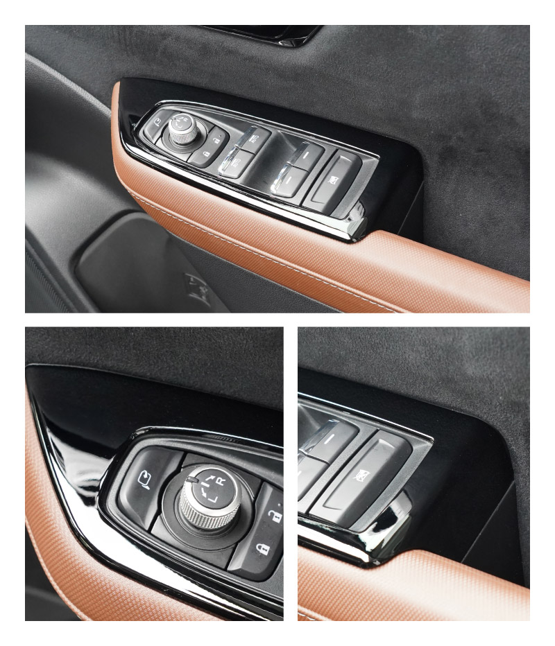 【アウトレット品】新型フォレスター SL系 ウィンドウスイッチパネル 4P ピアノブラック｜SUBARU スバル FORESTER 専用 パーツ ドレスアップ アクセサリー オプション インテリア スイッチ カバー パネル 内装 カー用品 社外
