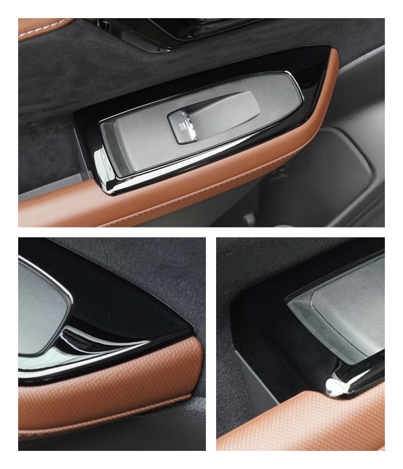 【アウトレット品】新型フォレスター SL系 ウィンドウスイッチパネル 4P ピアノブラック｜SUBARU スバル FORESTER 専用 パーツ ドレスアップ アクセサリー オプション インテリア スイッチ カバー パネル 内装 カー用品 社外