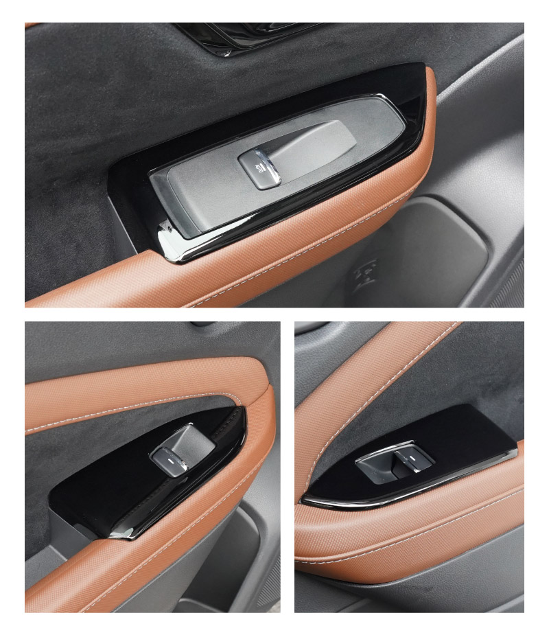 【アウトレット品】新型フォレスター SL系 ウィンドウスイッチパネル 4P ピアノブラック｜SUBARU スバル FORESTER 専用 パーツ ドレスアップ アクセサリー オプション インテリア スイッチ カバー パネル 内装 カー用品 社外