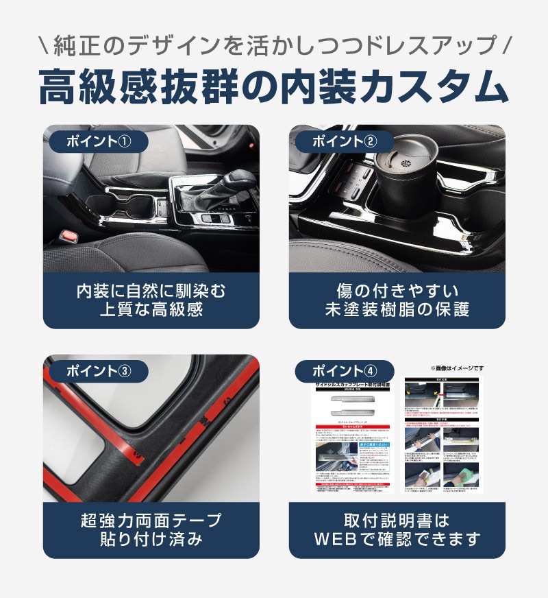 【アウトレット品】新型カローラクロス フロントカップホルダーパネル 1P ピアノブラック 2025年マイナーチェンジ後専用 ｜トヨタ TOYOTA COROLLA CROSS 6AA-ZVG16 専用 パーツ 防水 水洗い 取り付け簡単 オプション アクセサリー 内装 コップ カップホルダー トレイ カバー オプション 保護 傷防止 社外