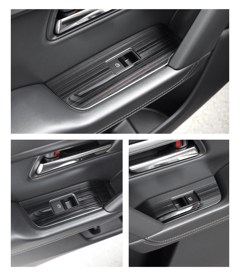 【販売準備中】新型CX-5 KM系 ウィンドウスイッチパネル 4P フロント・リアセット 選べる2カラー サテンシルバー ブラックヘアライン 2026年 フルモデルチェンジ専用 ｜MAZDA CX5 2026FMC KMYSDP 専用 アクセサリー 内装 サイドドア パーツ インテリア スイッチ カバー 社外 保護