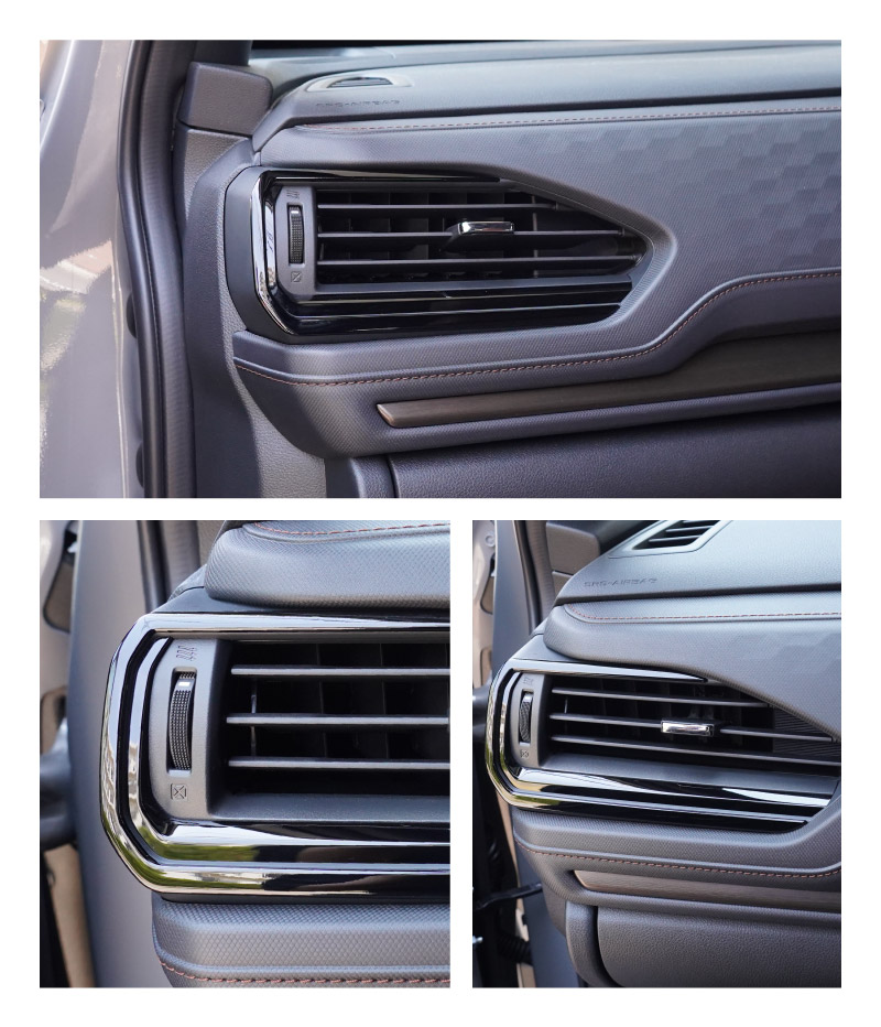 新型フォレスター SL系 フロント左右エアコン吹き出し口パネル 2P ピアノブラック｜SUBARU スバル FORESTER 専用 パーツ ドレスアップ アクセサリー オプション インテリア パネル 内装 カー用品 社外