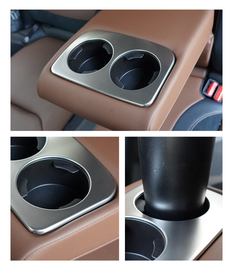 新型フォレスター SL系 SK系 セカンドシート ドリンクホルダーパネル 1P サテンシルバー｜SUBARU スバル FORESTER 専用 パーツ ドレスアップ アクセサリー オプション インテリア パネル 内装 カー用品 社外
