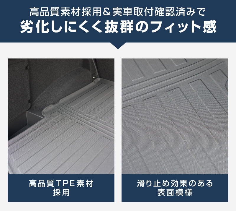 新型エクストレイル T33 2列シート 5人乗り車専用 ラゲッジマット カーゴトレイマット 1P ラバータイプ ブラック 2025年マイナーチェンジ後対応｜日産 NISSAN X-TRAIL 専用 内装 保護 カスタム パーツ ドレスアップ アクセサリー 社外品【予約販売/5月10日頃入荷予定】
