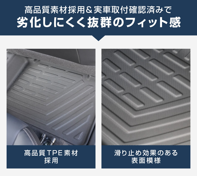 新型エクストレイル T33 2列シート 5人乗り車専用 フロアマット 3P ラバータイプ ブラック 2025年マイナーチェンジ後対応｜日産 NISSAN X-TRAIL 専用 内装 保護 カスタム パーツ ドレスアップ アクセサリー 社外品【予約販売/5月20日頃入荷予定】