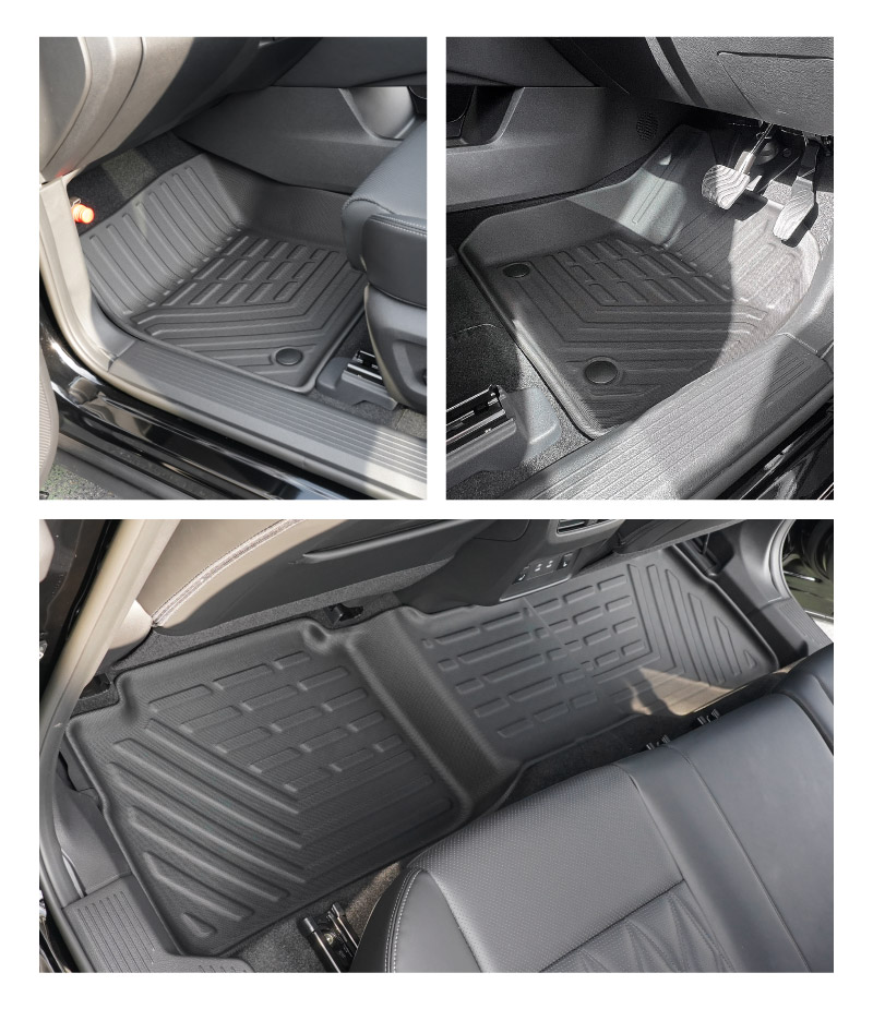 新型エクストレイル T33 2列シート 5人乗り車専用 フロアマット 3P ラバータイプ ブラック 2025年マイナーチェンジ後対応｜日産 NISSAN X-TRAIL 専用 内装 保護 カスタム パーツ ドレスアップ アクセサリー 社外品【予約販売/5月20日頃入荷予定】