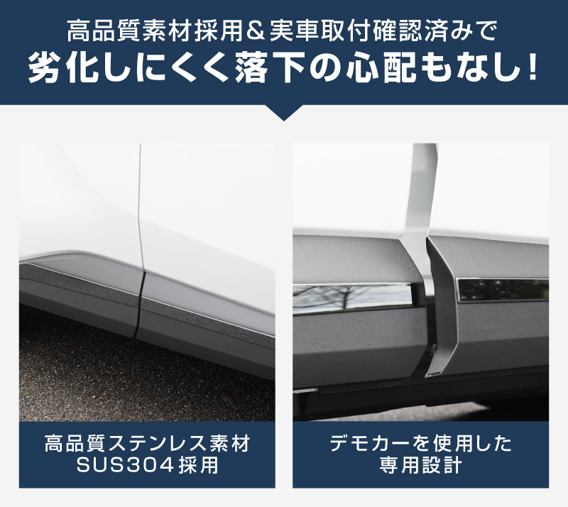 【アウトレット品】新型RAV4 60系 サイドガーニッシュ 4P ブラック鏡面仕上げ｜トヨタ TOYOTA ラブフォー AXAN64 専用 プラグインハイブリッド PHEV 対応 カスタム パーツ アクセサリー サイドリップ サイドサイドスカート スポイラー 社外