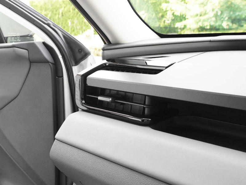 新型RAV4 60系 フロント左右エアコン吹き出し口パネル 2P ピアノブラック｜トヨタ TOYOTA ラブフォー AXAN64 専用 プラグインハイブリッド PHEV 対応 内装 パーツ エアコン パネル アクセサリー インテリア アクセサリー 内装 保護 カバー 社外【予約販売/9月30日頃入荷予定】