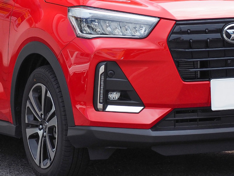 ロッキー レックス フロントフォグ ガーニッシュ 鏡面仕上げ 4P 高品質ステンレス製｜ダイハツ DAIHATSU ROCKY スバル SUBARU REX カスタム 専用 パーツ ドレスアップ アクセサリー 社外品 オプション エアロ