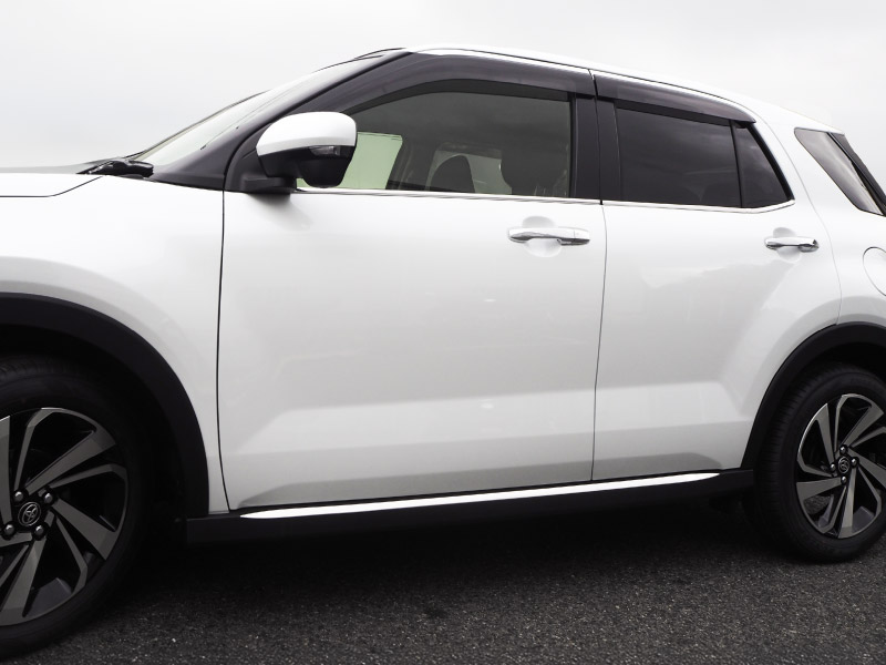 【セット割】ライズ ロッキー レックス ウィンドウトリム＆サイドリップガーニッシュ 鏡面仕上げ 外装専用 パーツ 2点セット｜トヨタ TOYOTA RAIZE ダイハツ DAIHATSU ROCKY スバル SUBARU REX カスタム 専用 パーツ アクセサリー 社外品 エクステリア 外装 モール トリム【予約販売/5月20日頃入荷予定】