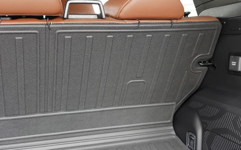 新型フォレスター SL系 フルカバー ラゲッジマット カーゴトレイマット 4P ラバータイプ ブラック｜SUBARU スバル FORESTER 専用 パーツ ドレスアップ アクセサリー オプション 内装 社外 トランク ラゲージ 荷室 フロアマット 防水 保護【予約販売/5月20日頃入荷予定】