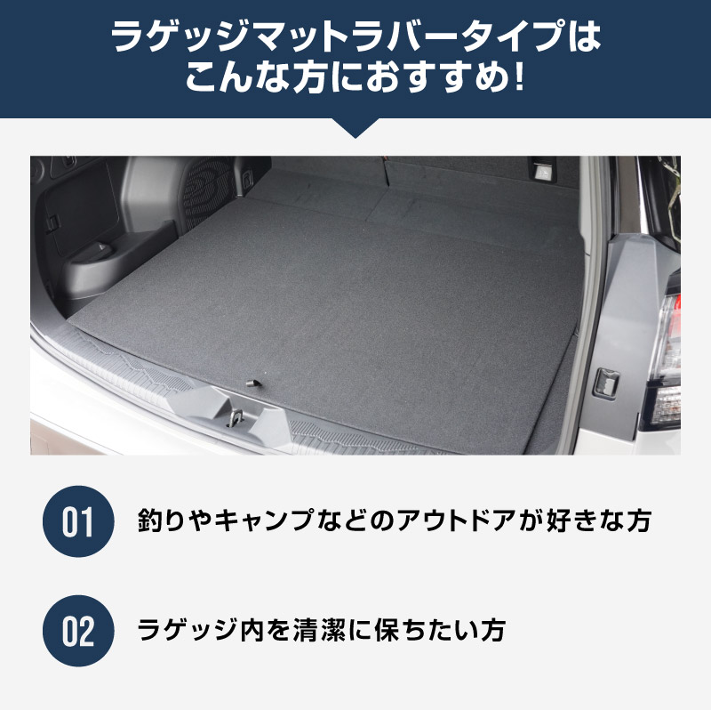 新型フォレスター SL系 フルカバー ラゲッジマット カーゴトレイマット 4P ラバータイプ ブラック｜SUBARU スバル FORESTER 専用 パーツ ドレスアップ アクセサリー オプション 内装 社外 トランク ラゲージ 荷室 フロアマット 防水 保護【予約販売/5月20日頃入荷予定】