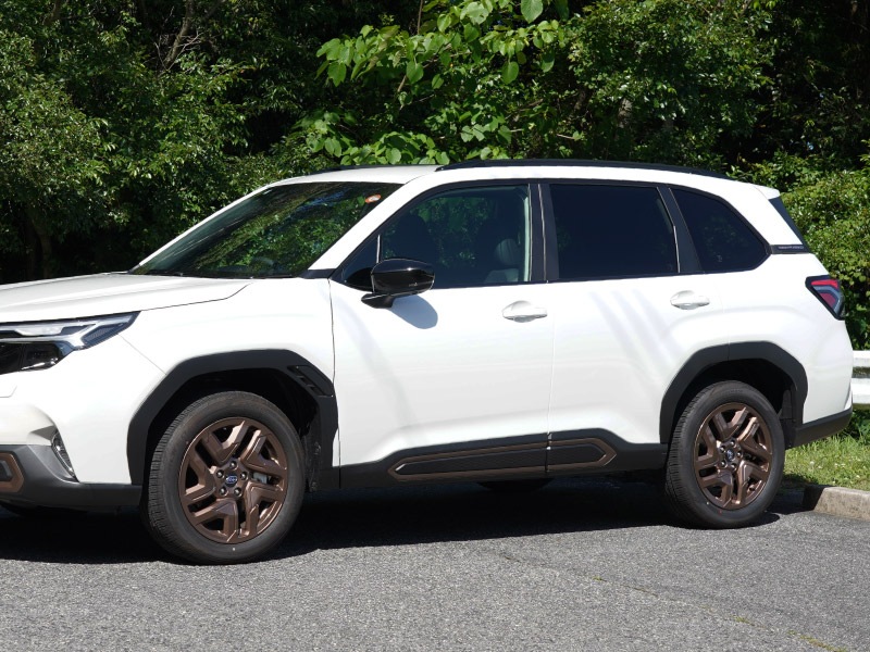 【アウトレット品】新型フォレスター SL系 ウィンドウトリムガーニッシュ 6P ブラック鏡面仕上げ ｜SUBARU スバル FORESTER 専用 カスタム パーツ ドレスアップ アクセサリー オプション 窓枠 サイド ドア 外装 保護 カー用品 社外