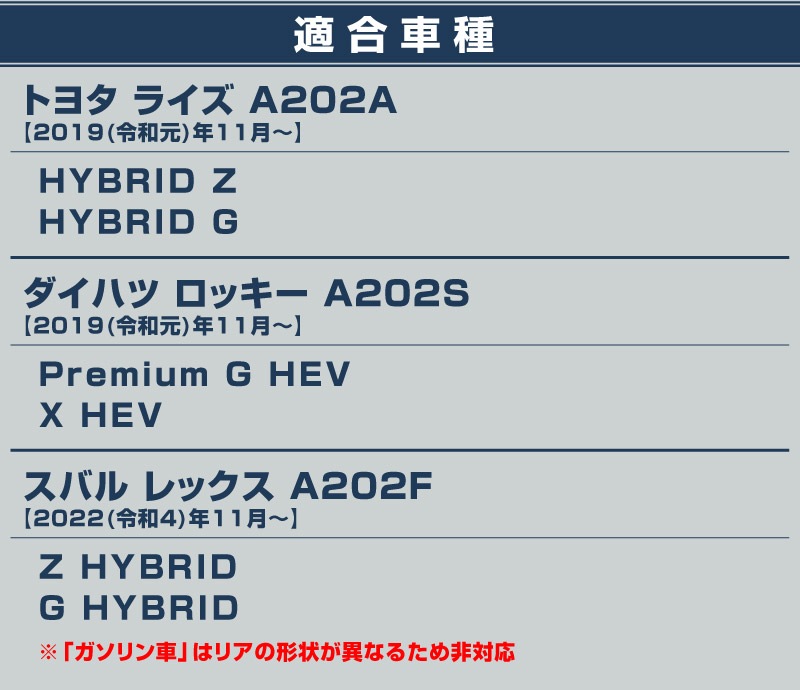 ライズ ロッキー レックス ハイブリッド車専用 サイトステップ内側 スカッフプレート フロント・リアセット 4P 滑り止め付き 選べる 2カラー シルバー/ブラック｜トヨタ TOYOTA RAIZE ダイハツ DAIHATSU ROCKY スバル SUBARU REX 専用【予約販売/ブラック:5月30日頃入荷予定】