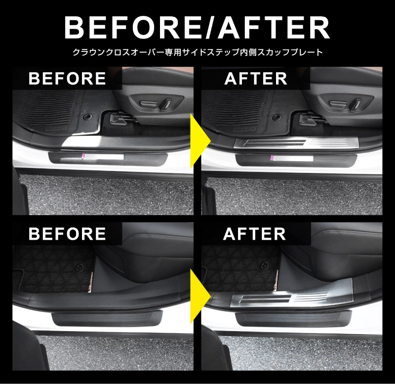 ���饦�󥯥��������С� �����ɥ��ƥå� ��¦�����åեץ졼�� 4P ���٤�3�� ����С� �֥�å� �����ܥ�Ĵ��TOYOTA �ȥ西 CROWN CROSSOVER TZSH35 AZSH35 ���� ���� �ݸ� ­�� �������� �ѡ��� �ɥ쥹���å� ���ץ���� ���������꡼ �ҳ���