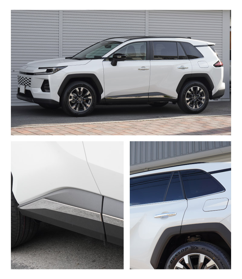 【セット割】新型RAV4 60系 ウィンドウトリムガーニッシュ ＆ アウタードアハンドルカバー ＆ サイドガーニッシュ 3点セット 鏡面仕上げ｜トヨタ TOYOTA ラブフォー AXAN64 専用 プラグインハイブリッド PHEV 対応 カスタム パーツ ドレスアップ アクセサリー オプション 窓枠 サイド ドア 外装 保護 社外 