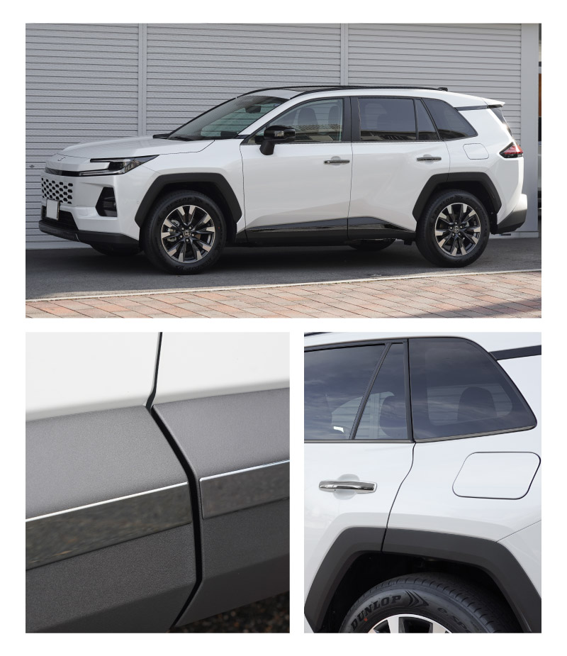 【セット割】新型RAV4 60系 ウィンドウトリムガーニッシュ ＆ アウタードアハンドルカバー ＆ サイドガーニッシュ 3点セット ブラック鏡面仕上げ｜トヨタ TOYOTA ラブフォー AXAN64 専用 プラグインハイブリッド PHEV 対応 カスタム パーツ ドレスアップ アクセサリー オプション 窓枠 サイド ドア 外装 保護 社外 